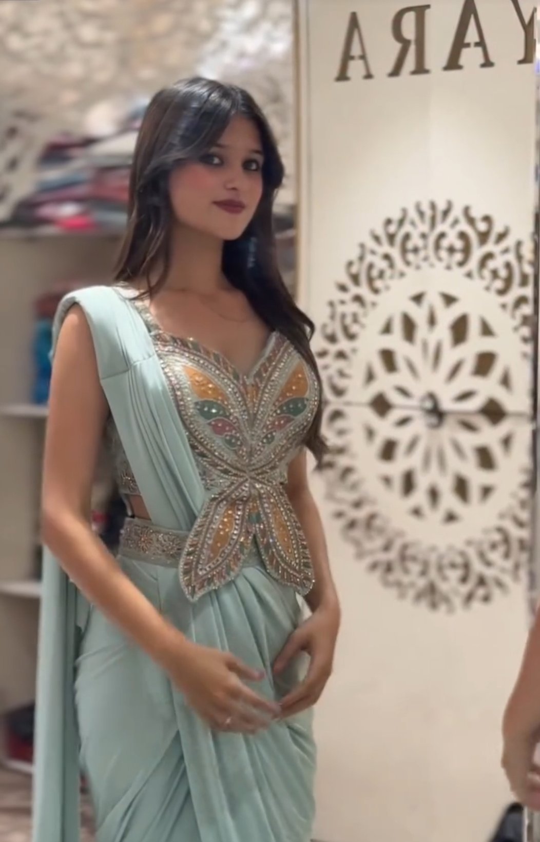 कॉट सेट साडी