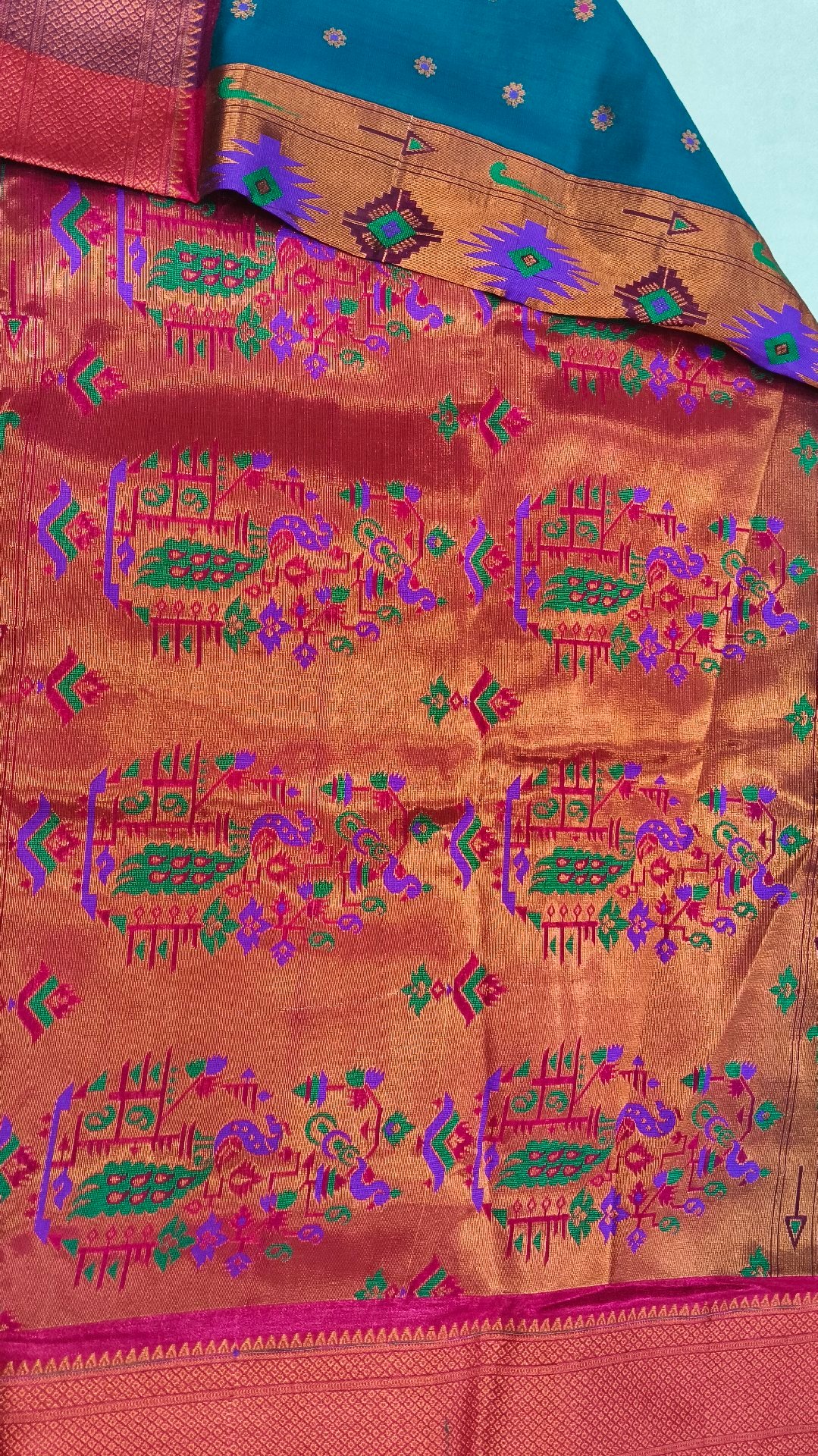 semi paithani